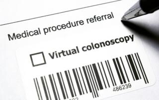 virtual colonoscopy form with pen