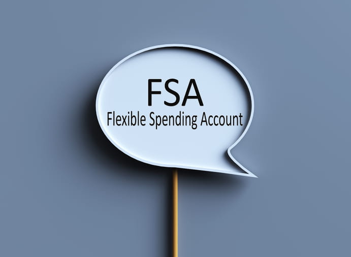 A Sign That Reads: Fsa Flexible Spending Account. 