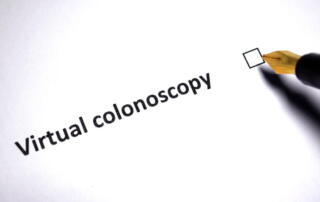 The Words &Quot;Virtual Colonoscopy&Quot; Next To A Checkmark.